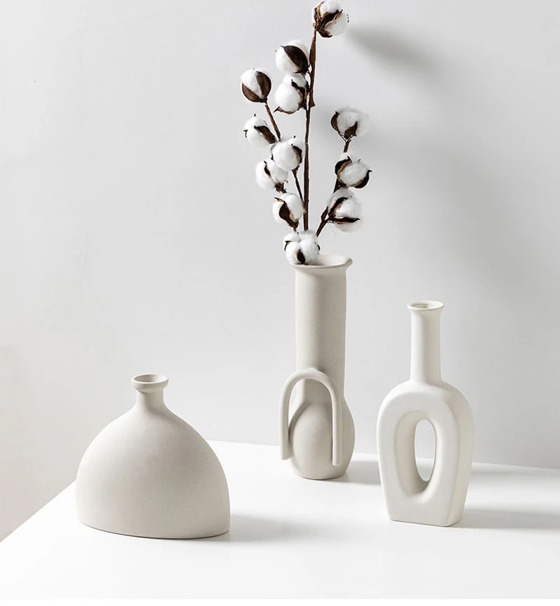 🔥🔥 Minimalist Ceramic Vase - White Ceramic Vases For Home Decoration