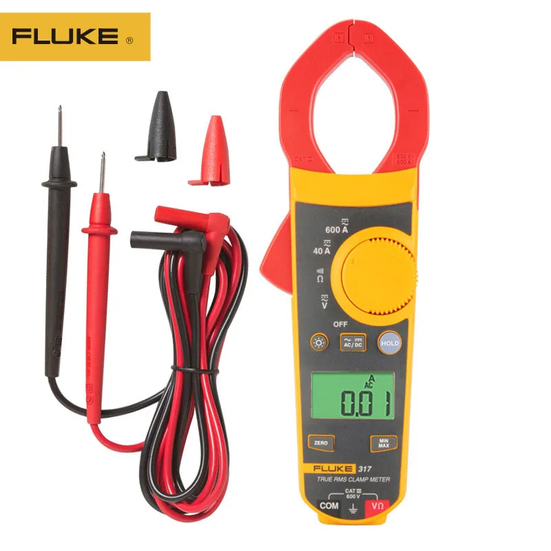 100 Original FLUKE 317 Clamp Meter True RMS AC DC Clamp Meter with