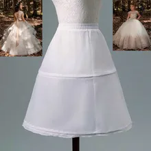 Robe longue à fleurs pour filles, 2 créoles, blanche, jupe Crinoline, jupon de Ballet pour enfants