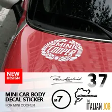 

Decal Sticker For mini cooper accessories Union Jack Body Side Stickers For Mini Cooper S One JCW F54 F55 F56 R55 R56 R60 R61