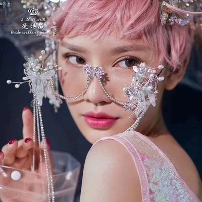

Hot Italian Alloy Metal Fairy/dream/studio/flower Boras Photo Shooting Glasses/cosplay Glasses