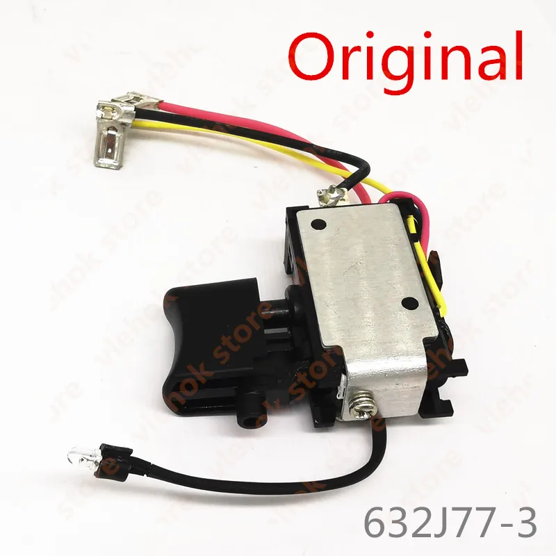 Подлинный переключатель для Makita DF331D HP331D DF031D TD110D DF331 632J77-3 632F43-6 632F436 аксессуары для электроинструментов