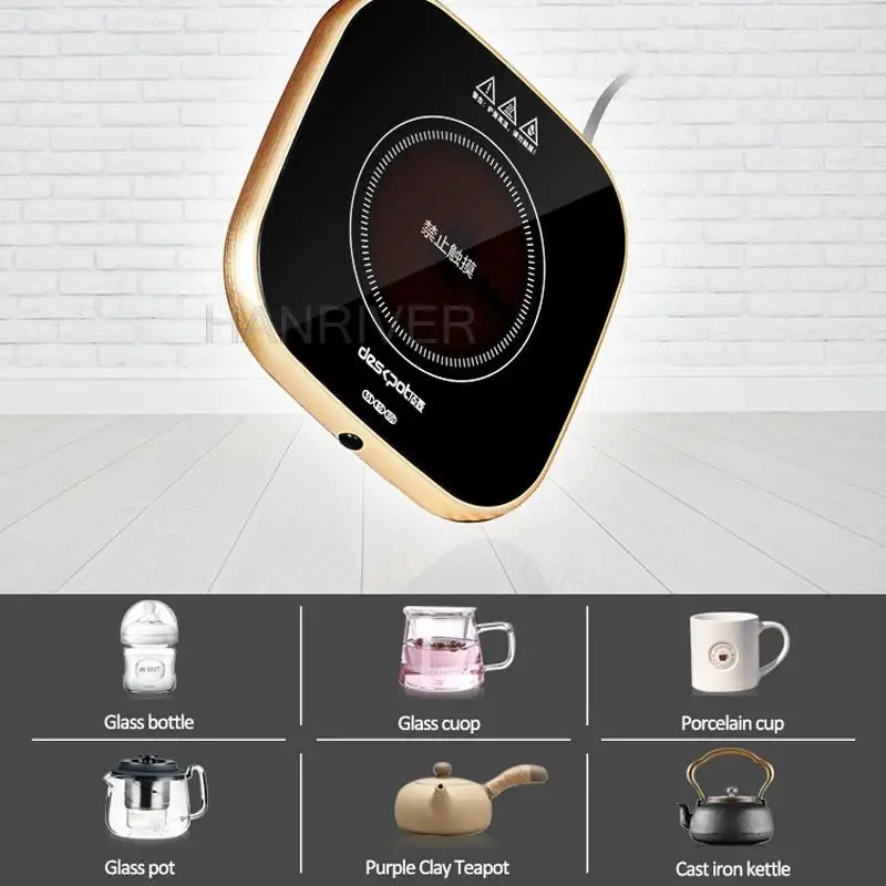 220V Cup Heater Mug Warmer Electric Heater Hot Stove Plate Hot Tea Makers Warmer Pad For Coffee Milk Tea 3 Gear 200W