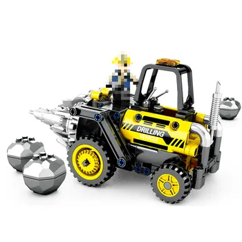 

701200 City Technic Bit Truck Tunnel Excavator Boring Crown 235Pcs Model Building Blocks Compatible with 20015 20008 20007 Toys