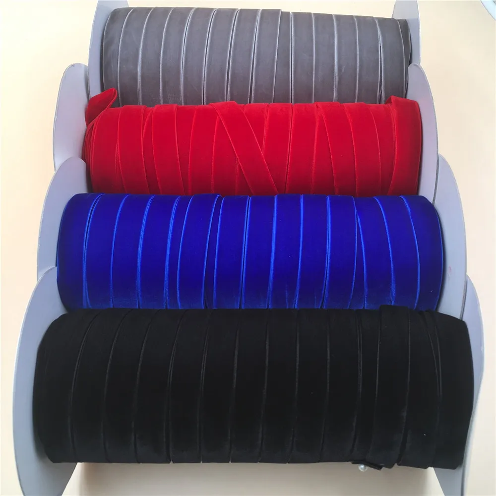 Velvet Ribbon 6/9/15/25mm Single Face Velvet Ribbon for Handmade Gift Bouquet Wrapping Supplies Home Party Decoration Christmas Velvet Tape