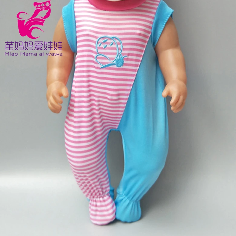 18 дюймов куклы одежда зима фиолетовый мех пижамы наборы для 1" 43 см reborn baby doll толстая зимняя одежда девочка игрушки подарки