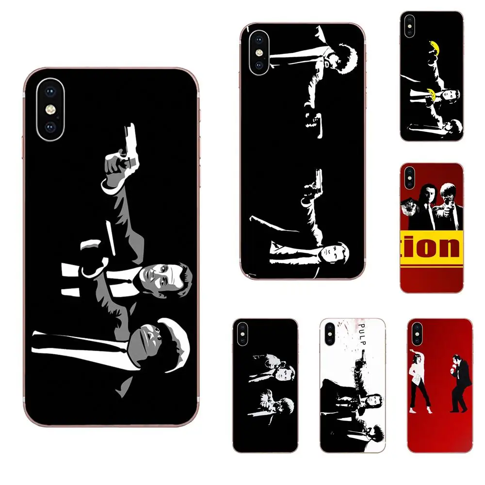 Красочные для Apple IPhone X XS Max XR 4 4s 5 5C 5S SE 6 6S 7 8 Plus Квентин Тарантино фильм коллаж