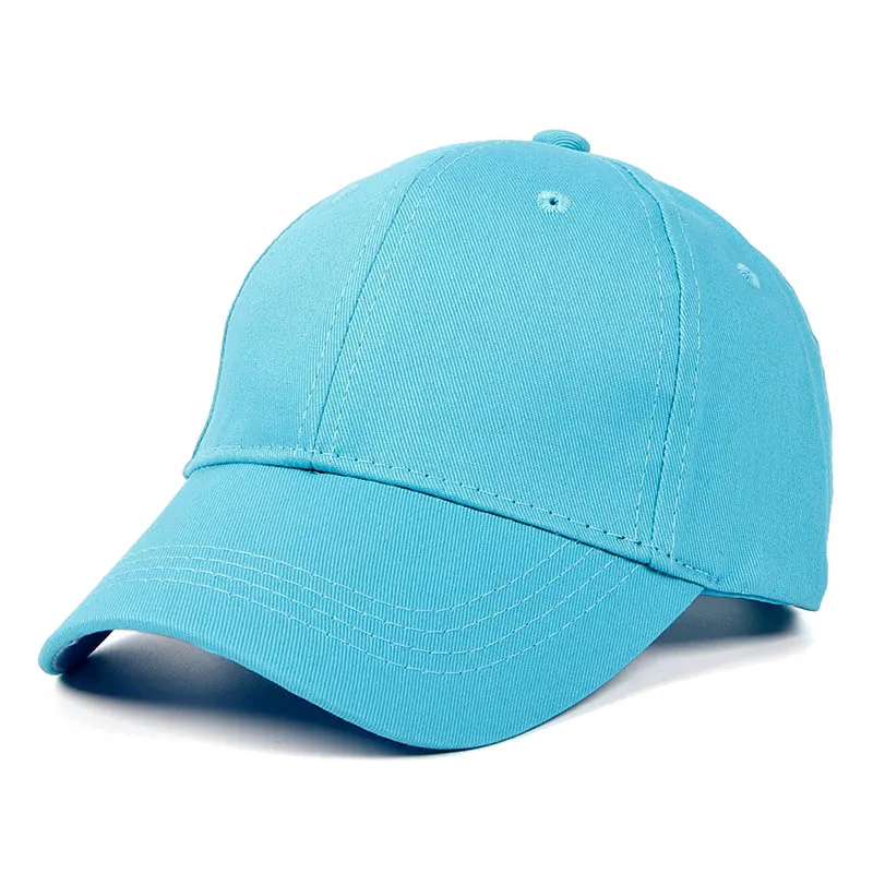 Хлопок Лето Snapback Дети Кепка для бейсбола твердая кость мальчики девочки Gorros черные шляпы Белый Красный Детская кепка - Цвет: color 1