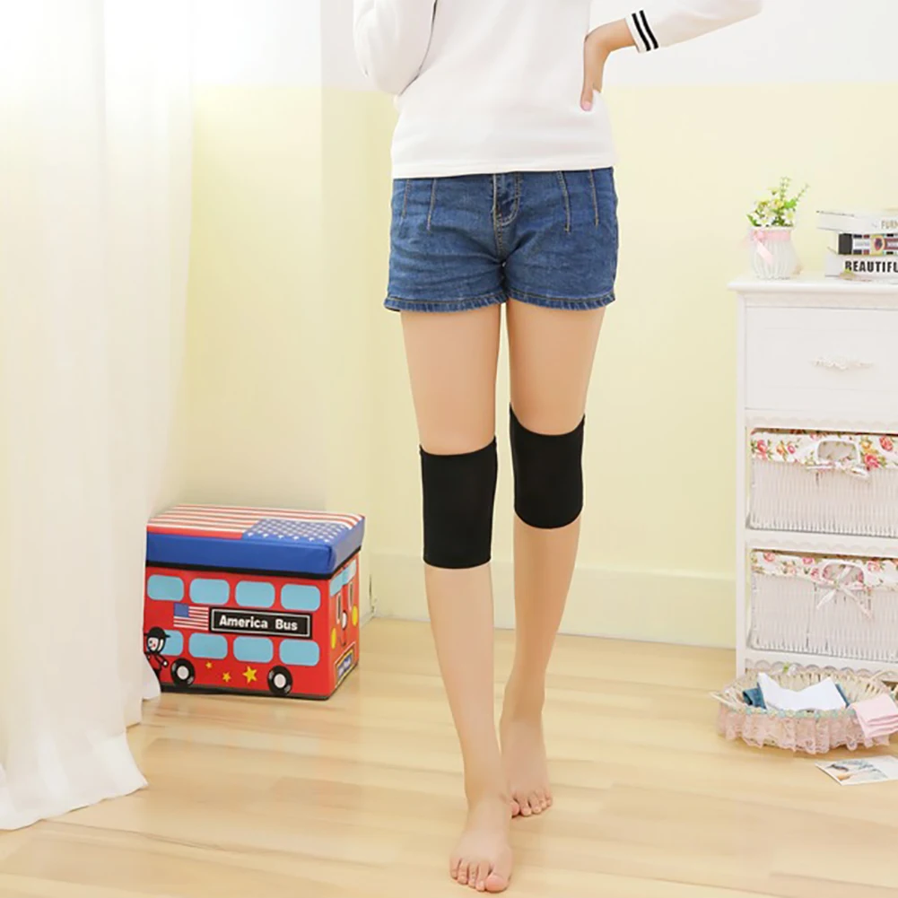 All-match Thermal Knee Sleeve Knee Brace Pad Women Plain Leg Warmer Protector
