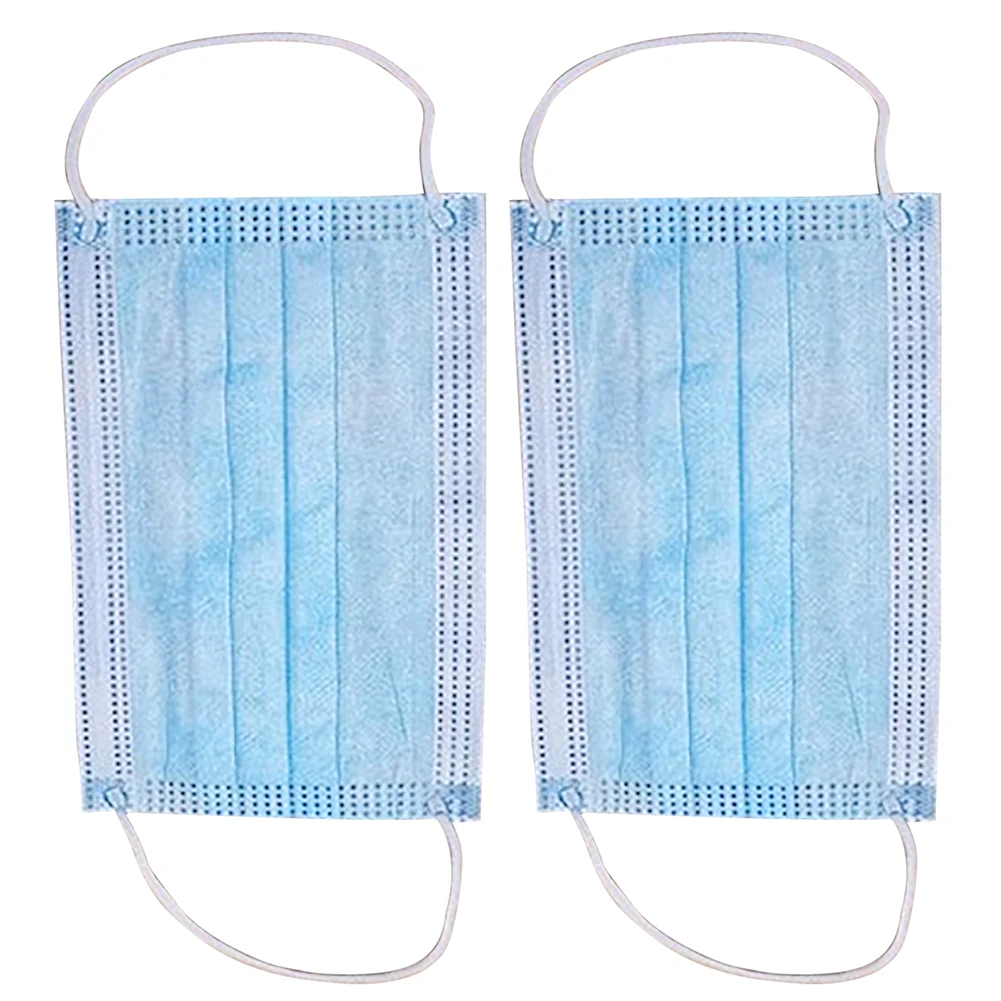 

50pcs Medical Earloop Nose Covers Disposable Mouth Covers 3 Layers Dustproof Facial Protective Anti-Dust Surgical