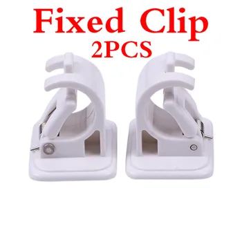 

2PC Home Hanging Rod Clip Adhesive Wall Sticker Curtain Hanging Hooks Fixing Rod Shower Curtain Rod Fixed Clip Hanging Rack Hook