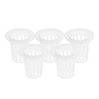 

100Pcs Vegetable Net Cups Slotted Mesh Planter Hydroponics Net Cup Basket Hydroponic Aeroponic Planting Container 42*42mm