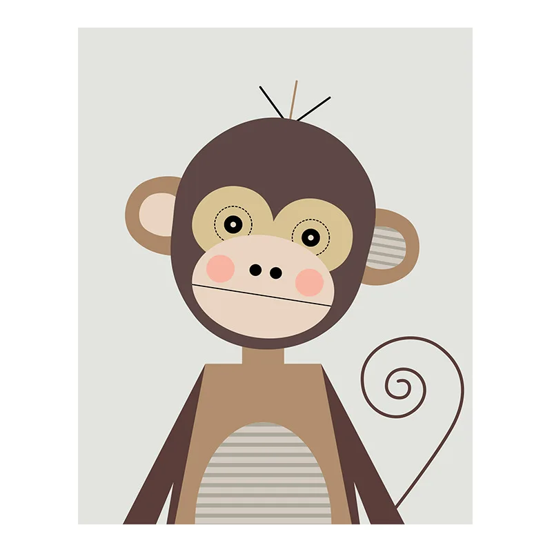 Cartoon-Geometric-Animal-Canvas-Painting-Cute-Elephant-Lion-Tiger-Posters-Simple-Home-Children-s-Room-Kindergarten (6)