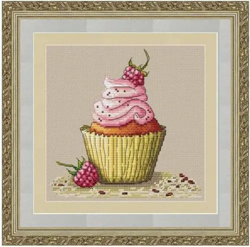 

HH Mouse avatar Counted Cross Stitch Kit Cross stitch RS cotton with cross stitch Phonograph Magazine raspberry cake