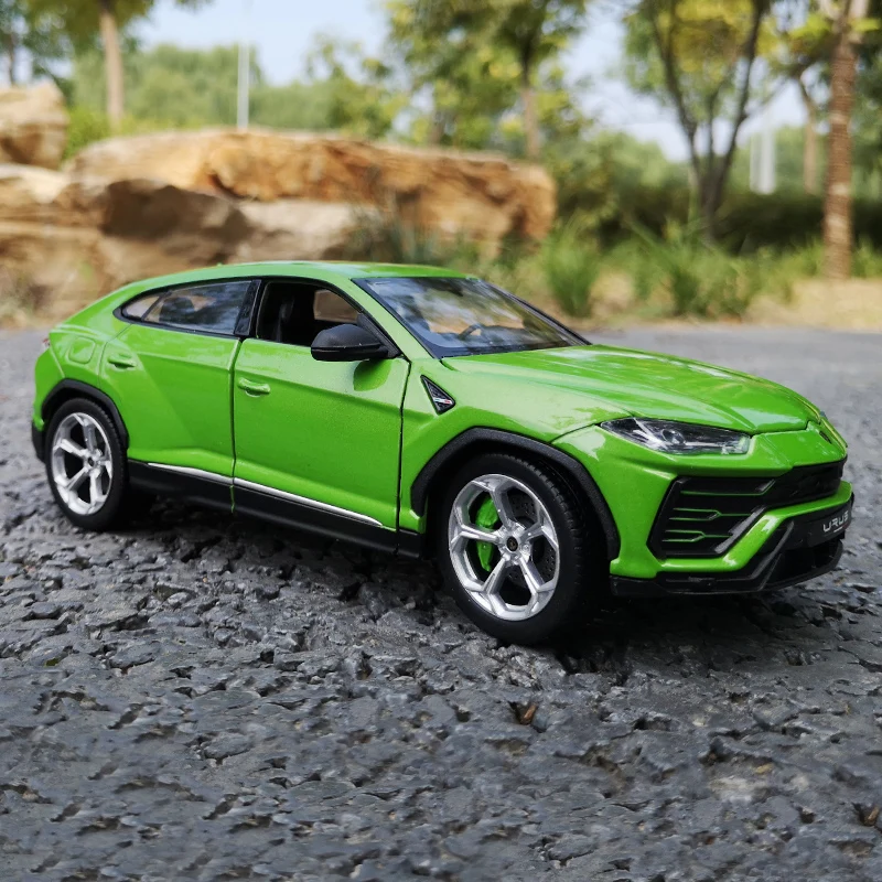 Welly 1:24 Lamborghini Urus с принтом в виде зеленой машинки брелок для автомобильных ключей