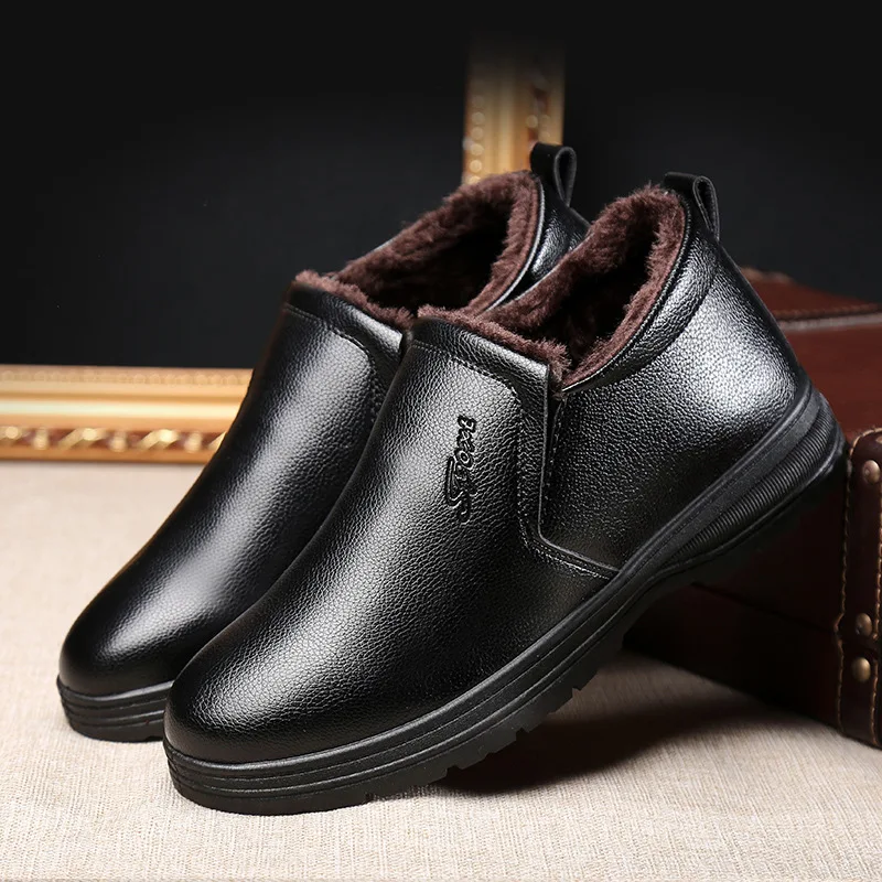 

New Handmade Men Genu Leather Winter Boots High Quality Snow Men Boots Ankle Boots For Men ghn8