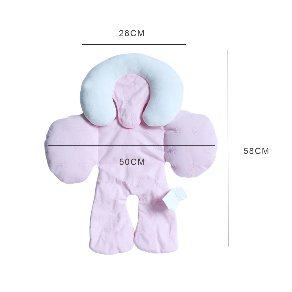 Baby Stroller Cushion Pad Cotton Breathable Kid Toddler Infants Stroller Car High Chair Cushion Liner Mat Protector