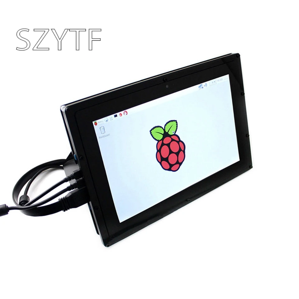 Raspberry Pi 2 3 B+ 10.1 inch HDM LCD capacitive screen IPS 1280*800 with housing | Электронные компоненты и