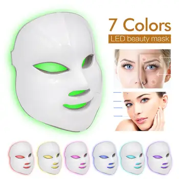 

LED Mask Photon 7 Colors LED Facial Mask Skin Care Rejuvenation Wrinkle Removal Face Lifting Firming Machine Photon Therapy Mask