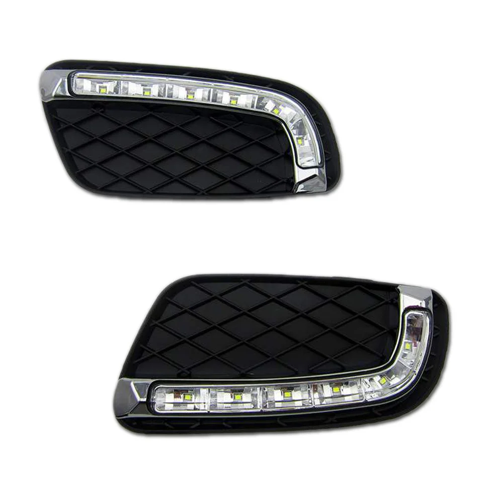 2 шт. DRL светодиодный светильник для Mercedes Benz Smart fortwo 2008 2009 2010 2011 дневной ходовой светильник с противотуманной головкой