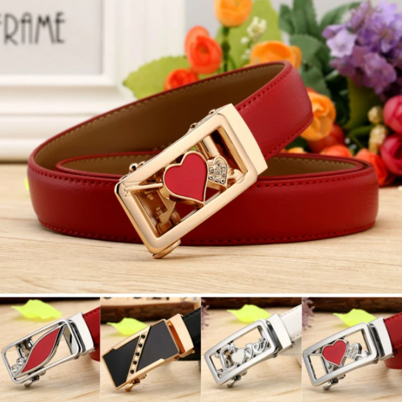 

Women belts For Women's Jeans Fashion Buckle Waist Leather Strap High Quality Designer Strap belt Cinturon Mujer Cowskin belt