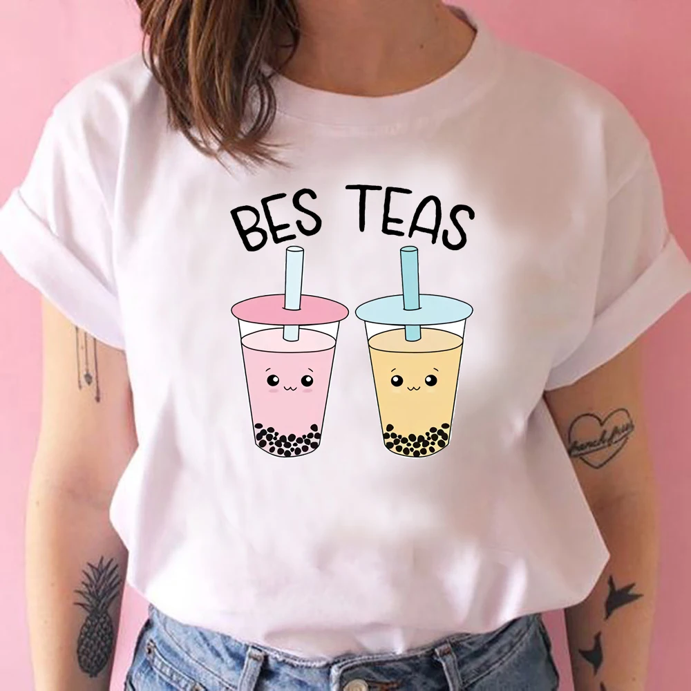 2020 Bes Teas Boba Tea T-shirt Cute Besties Bubble Tea Shirt Kawaii ...