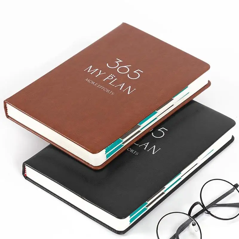

2020 Plan This Schedule This 365 Day Schedule Portable Annual Diary Weekly Monthly Daily Planner Leather Cover Paper A5 Notebook