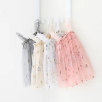 

2020 summer girl dress embroidered sequin stars baby clothes dress kids for girl