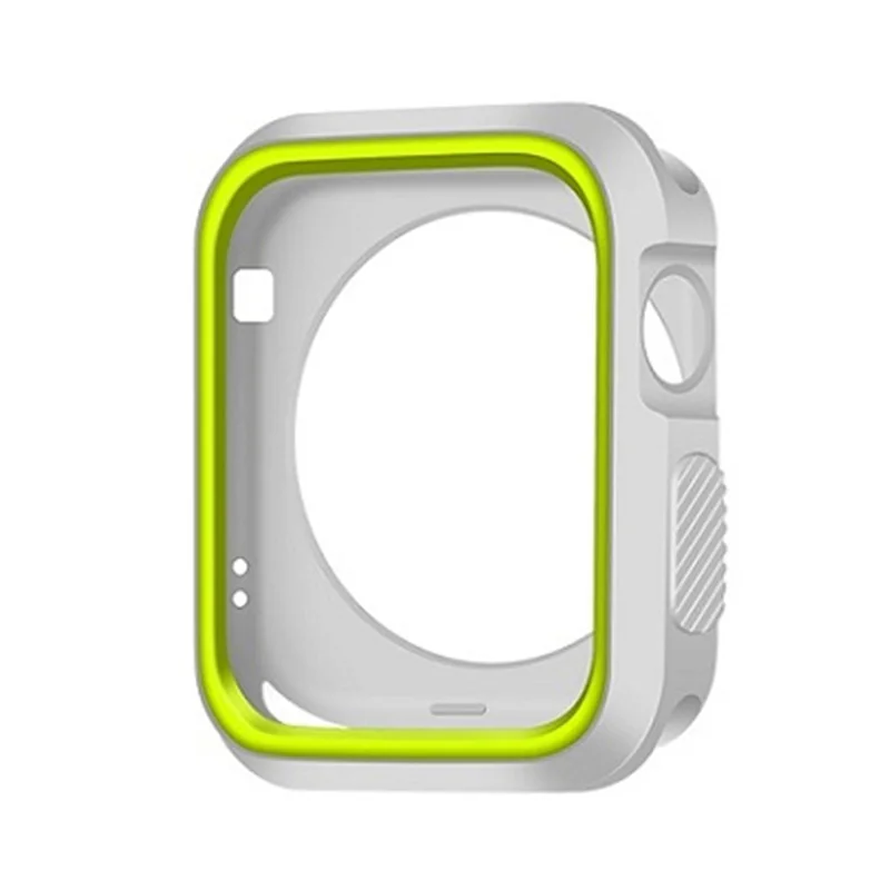 Силиконовый спортивный ремешок+ чехол для Apple Watch Series 4 5 44 мм 40 мм браслет ремешок для Apple Watch 42 мм 38 мм ремешок для часов