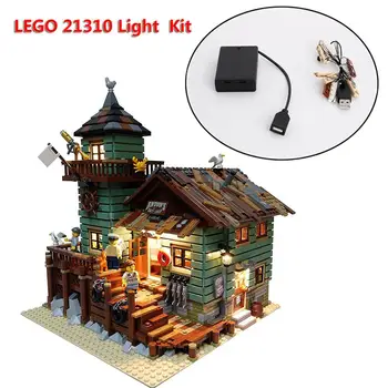 

Miniature House LED Light Set LED Light Lighting DIY Kit Old Fishing Store Building Blocks House Light House Decorative Lights