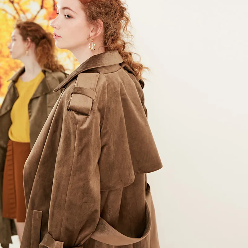 Vero Moda куртка женская зимняя женские осенние ремни сзади лобовое стекло бархат длинный плащ | 318309509