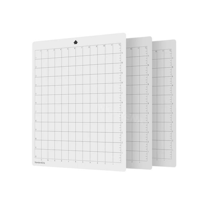 Esteira de Corte Flexível para Silhueta Cameo Antiderrapante Tapetes de Corte Grilhado Adesivo e Pegajoso Aperto Padrão 12x12 Pacote - Imagem 3