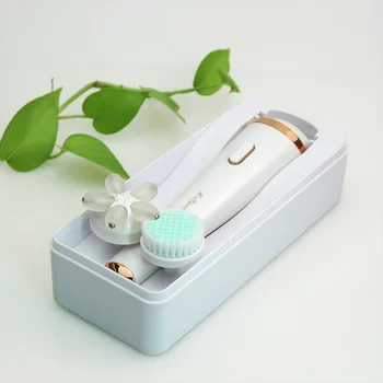 

Home Use Beauty Devices electric Massager for face brush electric cleanser mermaid facial cleansing brush with charging case usb