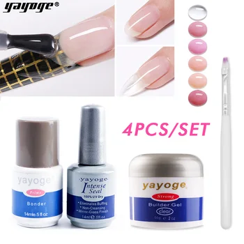 

YAYOGE 56g Builder Gel Set DIY Poly Nail Gel Kit Jelly Gel Clear Natural Camouflage Color For Nail Extensions French Nail Art