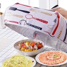 Пищевые крышки, сохраняющие тепло, овощные крышки, Складная крышка из алюминиевой фольги, посуда, изоляция, кухонные пищевые крышки, сетки, кухонные инструменты