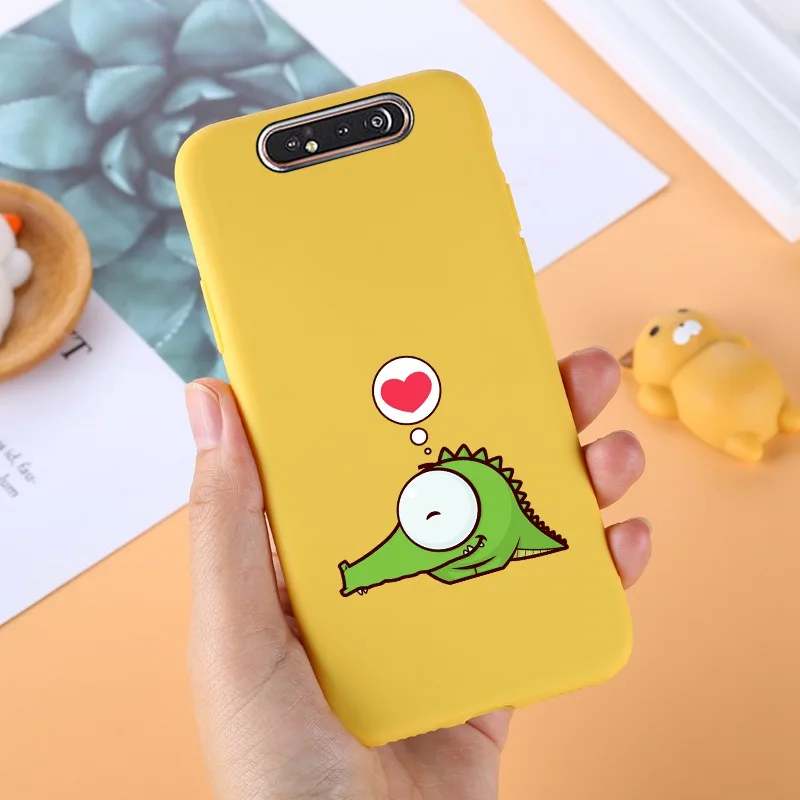 Yello ТПУ чехол для samsung Galaxy A80 силиконовый милый для samsung задняя крышка A 80 A805F A50 A70 A10 A20 A10S A40 протектор черный