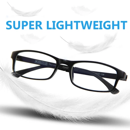 Cyxus модные очки TR90 Прямоугольная оправа прозрачные линзы унисекс очки для мужчин/Wowen 8327
