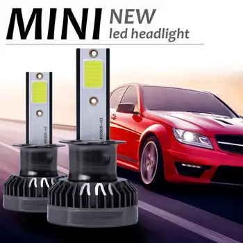 

H3/H4/H7/9012/H1 Car LED Headlight Conversion Kit COB Turbo Bulbs 90W 12000LM 6000K White Light Car Accessories Lamp