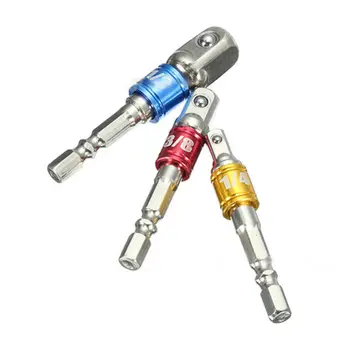 

Socket Adapter Drill Bit Aluminum Alloy+Flexible Shaft Extension Rod Drill