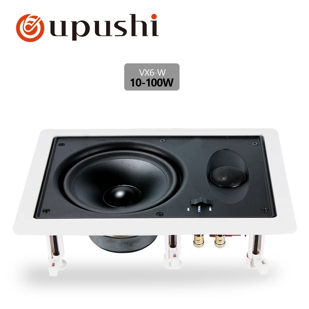 VX6-W 10-100W Oupushi VX5-W домашний кинотеатр 2-полосный прямоугольный потолочный настенный динамик фоновая музыкальная система хорошее качество звука - Цвет: VX6-W 10-100W