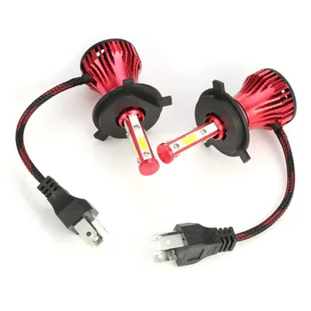 

2pcs Headlight 4 Side H4 9003 2900W 560000LM High/Low Beam 6000K Bulbs