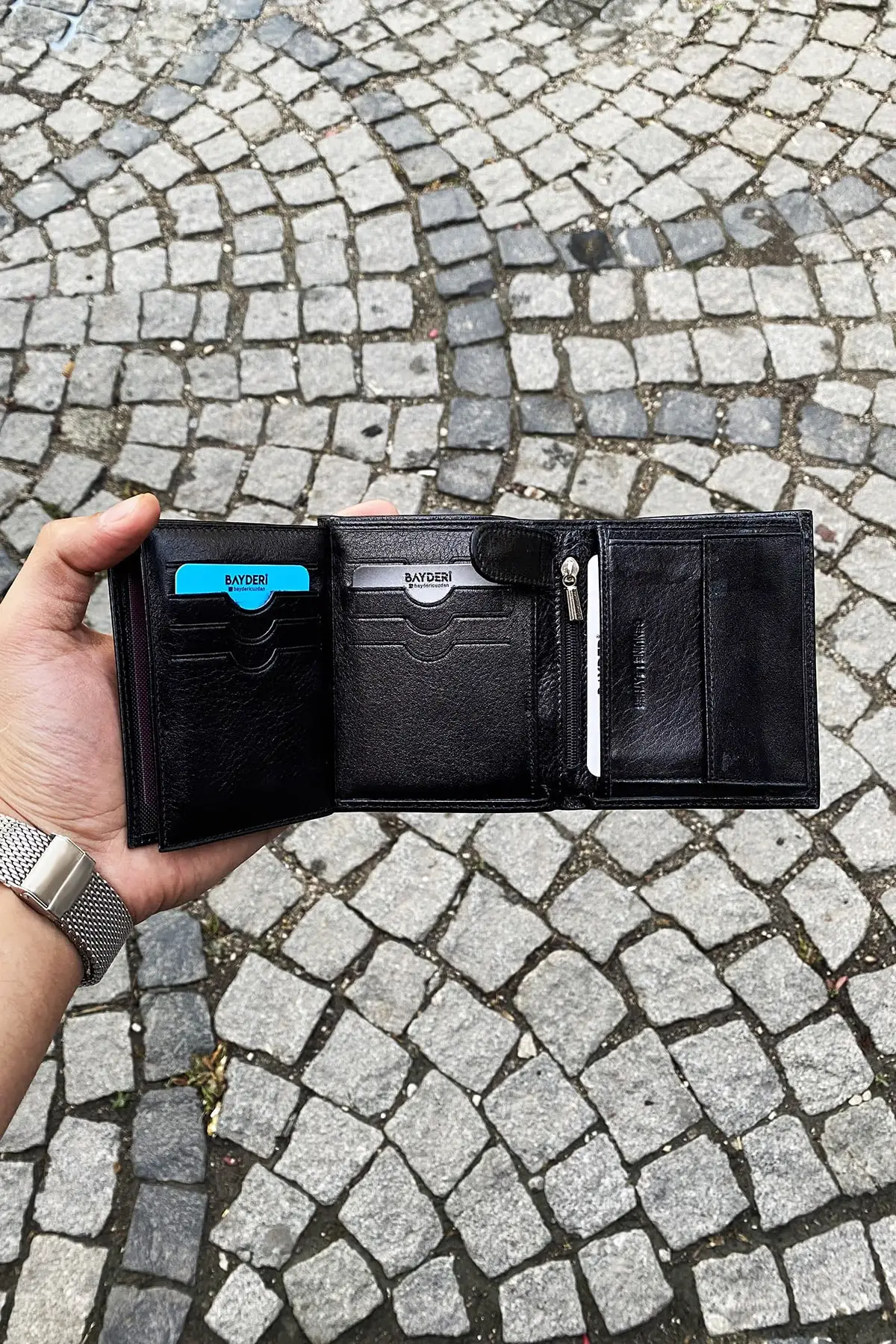 Male Genuine Leather Handmade Bozukluk Cups Convenient Durable Wallet Tan Or Black High Quality bayderi09