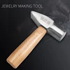 Heavy Jewelry Making Repair Tool Riveting Hammer with Wooden Handle Metal Rivet Forming Tool ► Photo 2/6