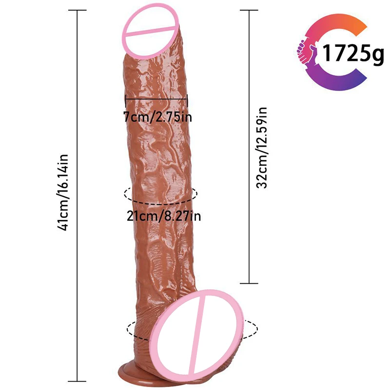 7cm Thick Oversized Penis G Spot Soft Realistic Dildo Sex Toys For Female Women Super Big Huge Dick Masturbation Strapon Device 2