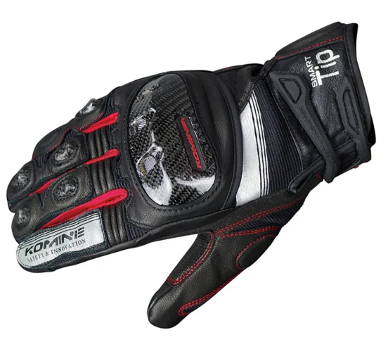 Мотоциклетные Перчатки KOMINE GK193 из углеродного волокна кожаные дышащие 3D