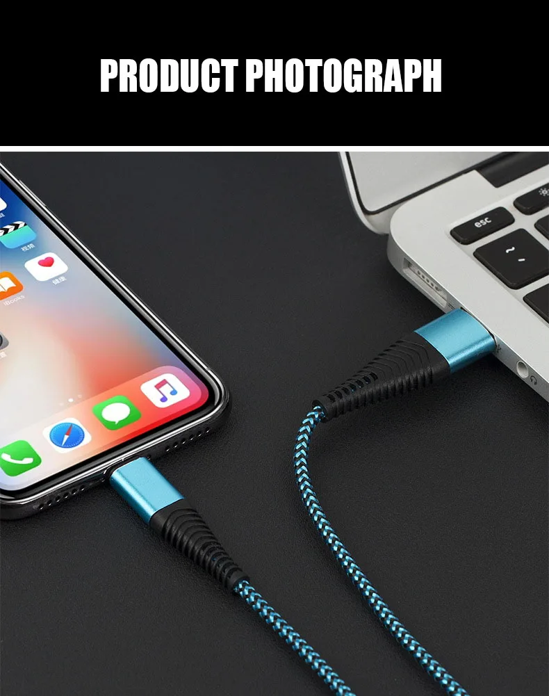 USB кабель для IOS type-C Micro 3A кабель для быстрой зарядки 1 м 2 м USB кабель для зарядки