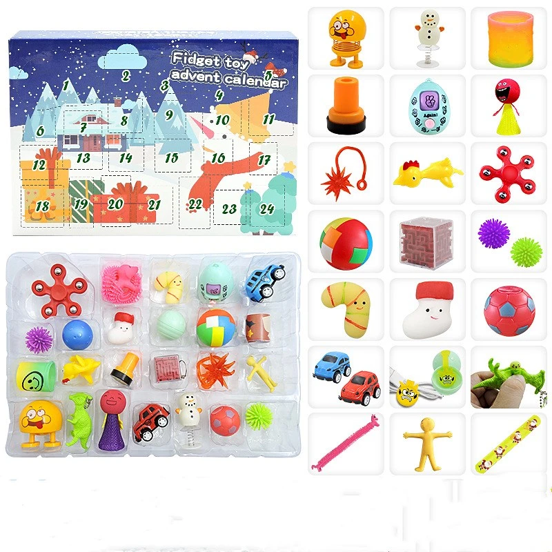 24pcs Fidget Toys Pack Mystery Box 