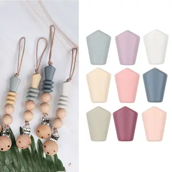 

20pcs/lot Silicone Loose Beads Safe Teether Baby Teething Beads DIY Chewable Pacifier Chain Baby Products