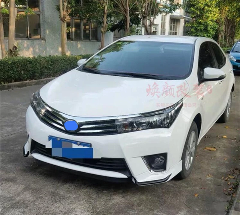 Для пары Toyota Corolla Splitter Губы передний автомобильный спойлер 16 передний бампер диффузор протектор кузова Комплект спойлер Corolla