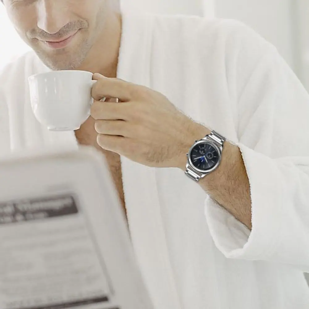 Подходит для samsung GearS2/S3/S4Classic smartwatch ремешок металлический из нержавеющей стали с тремя бусинами стальной ремень 20 м